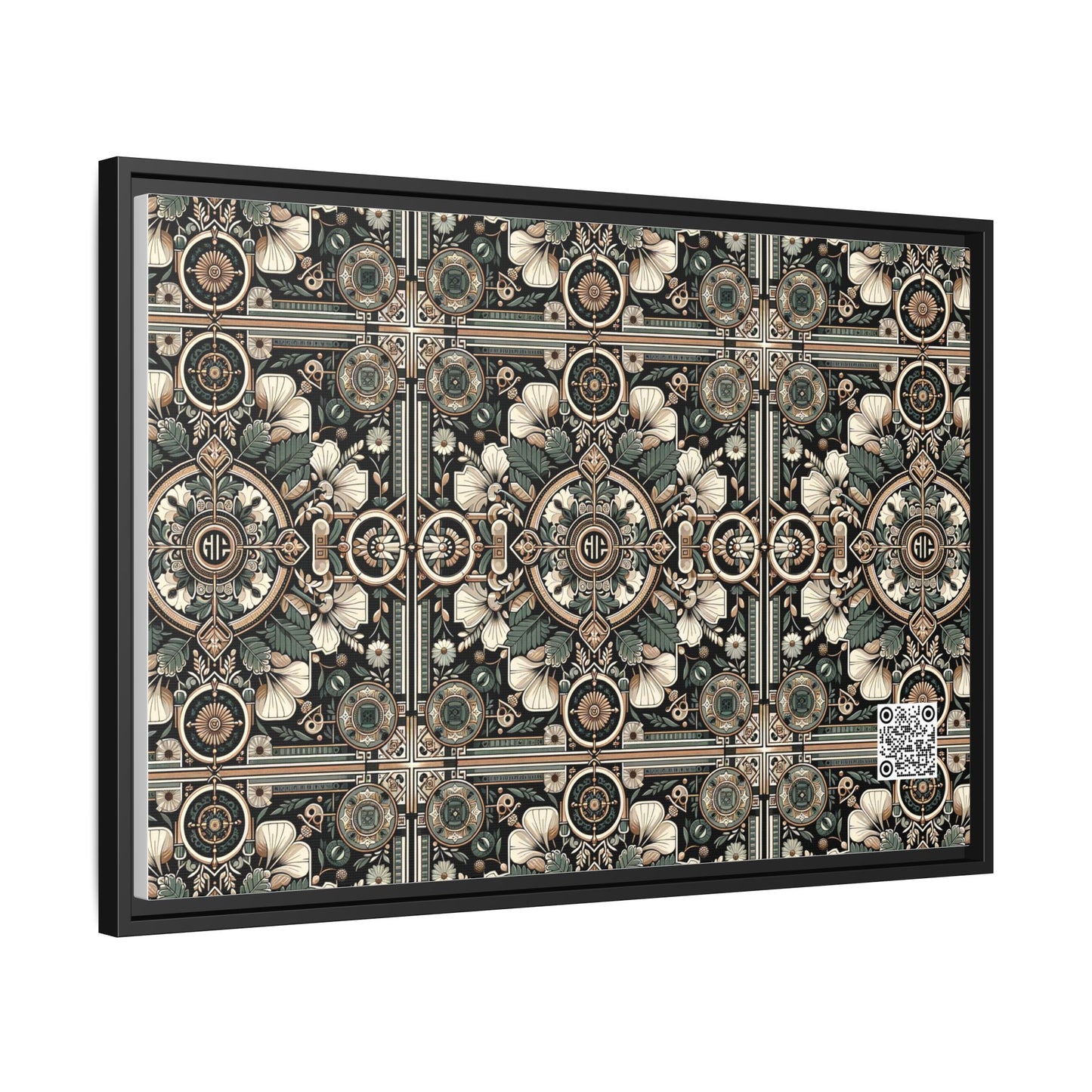 Cyber Garden Party Tech Garden Extravaganza Matte Canvas, Framed (multi-Color) - 8404 Design-66 A