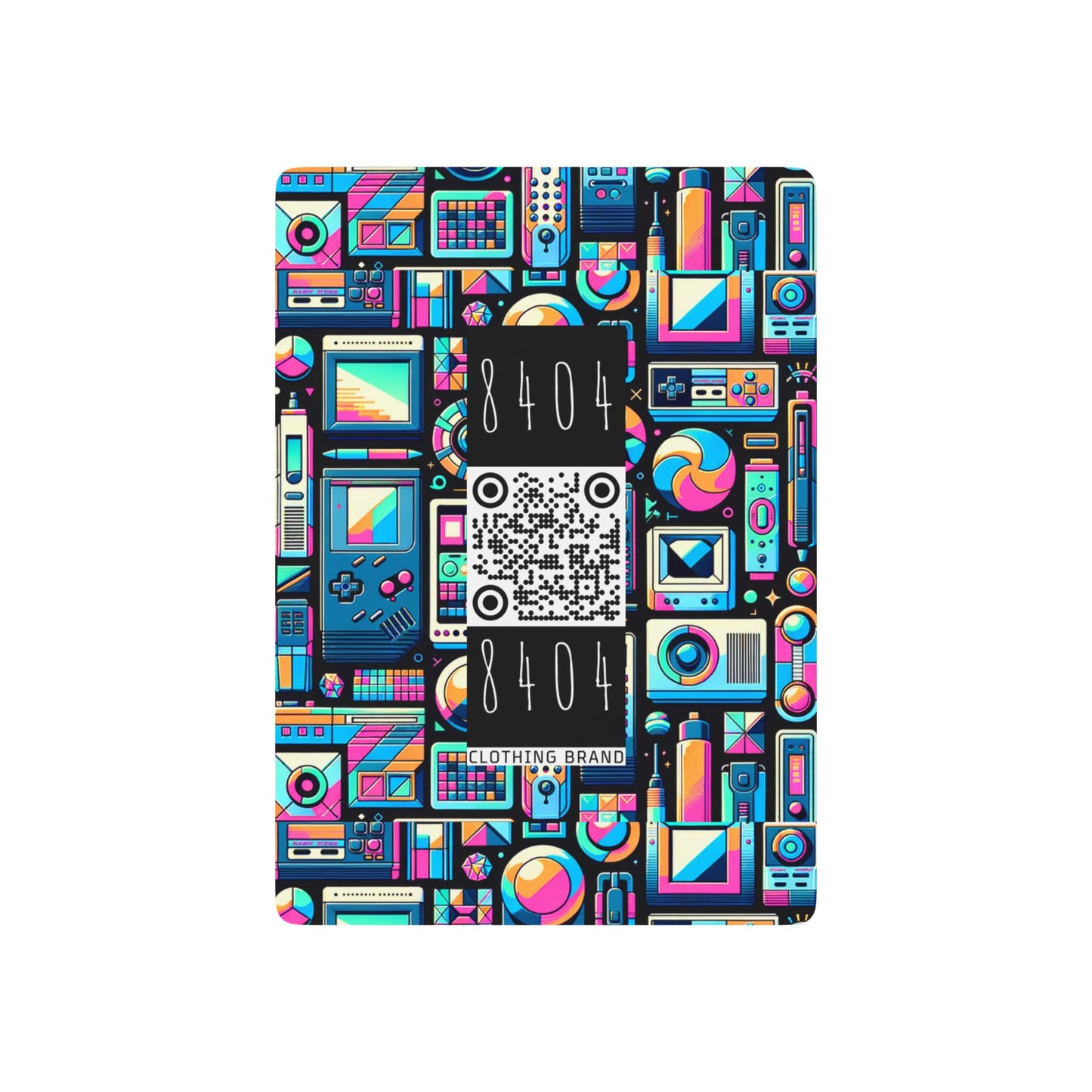 Digital Pop Art Fusion Youthful and Tech-Inspired Poker Playing Cards - 8404 Design-73 B