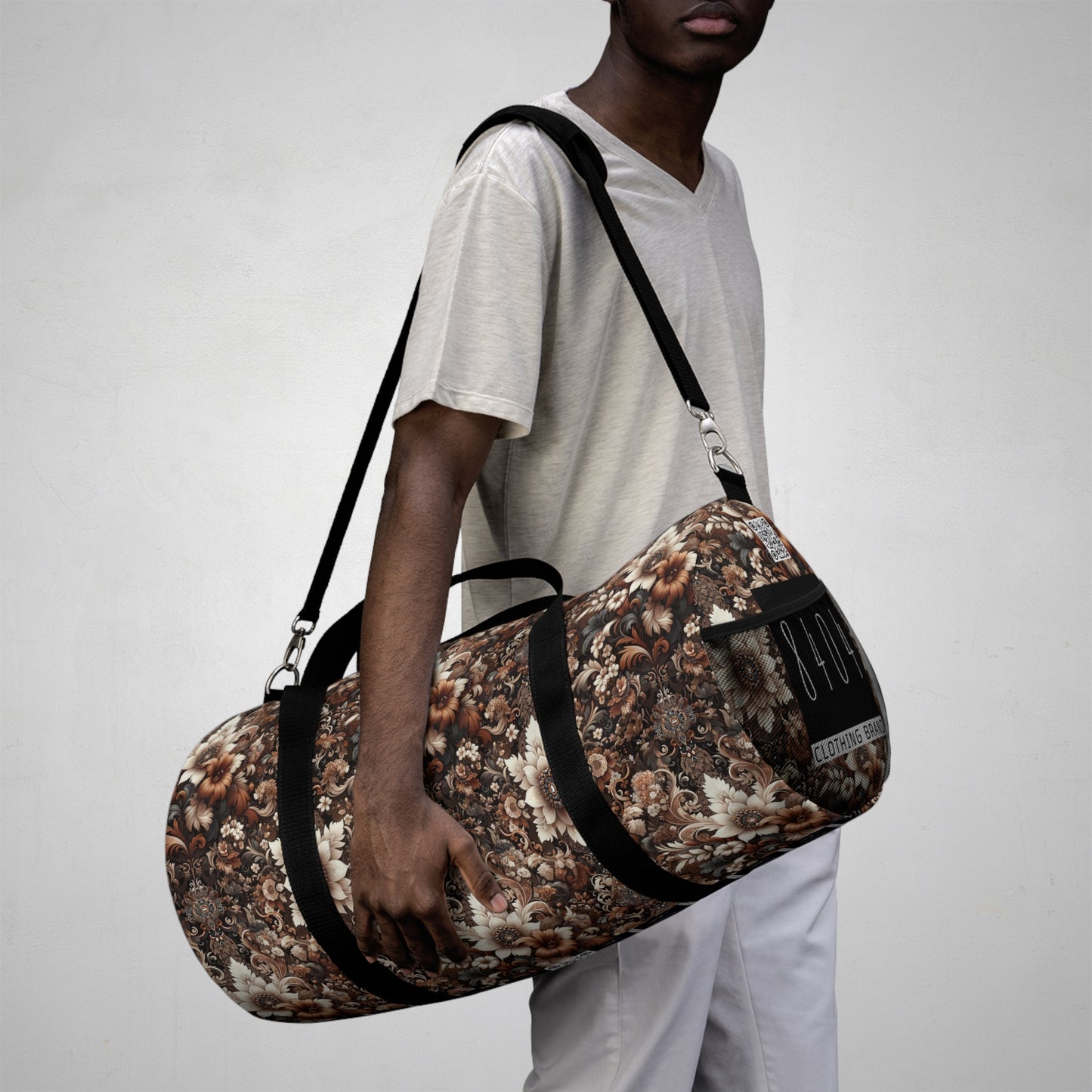 Floral Duffel Bag - 8404 Design-01
