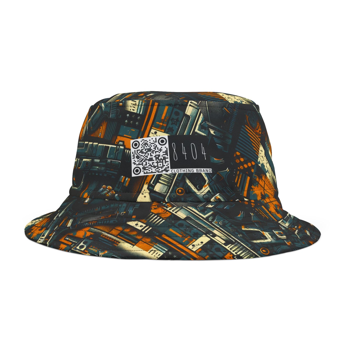 Digital Punk Futuristic Grunge Bucket Hat - 8404 Design-47