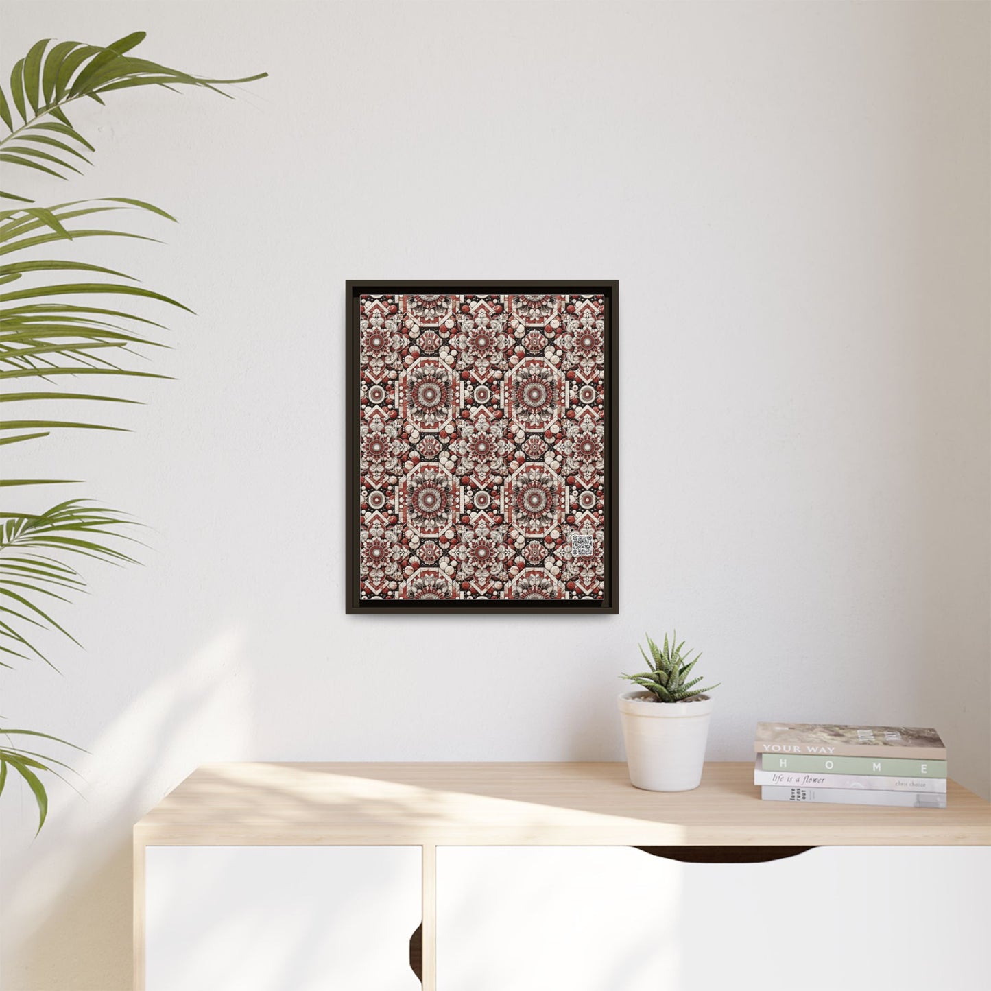 Neo Jomon Sculptural Aesthetics Artisanal Streetwear Matte Canvas, Framed (multi-Color) - 8404 Design-55 A