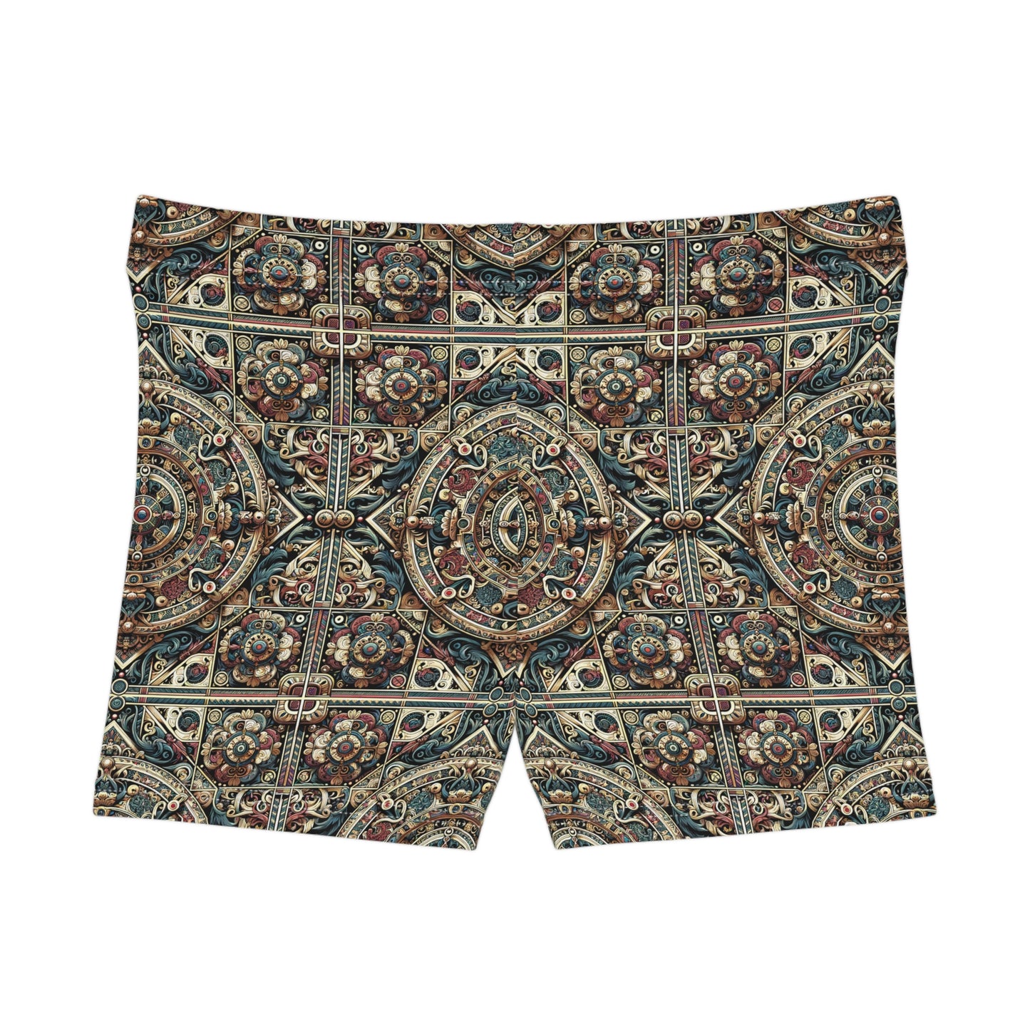 Urban Renaissance Historical Fusion With Street Edge Women's Shorts - 8404 Design-57
