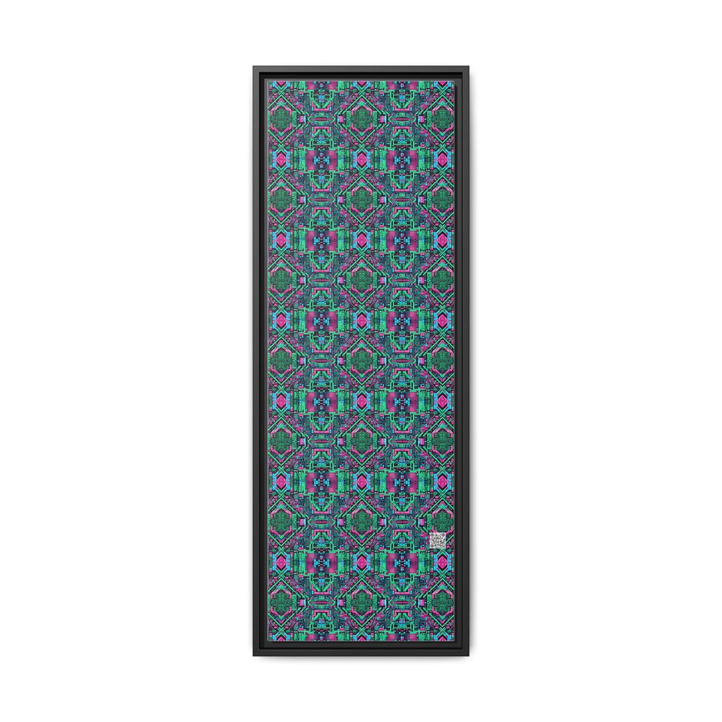 Digital Glitch Vibes Tech-Inspired Streetwear Matte Canvas, Framed (multi-Color) - 8404 Design-71 B