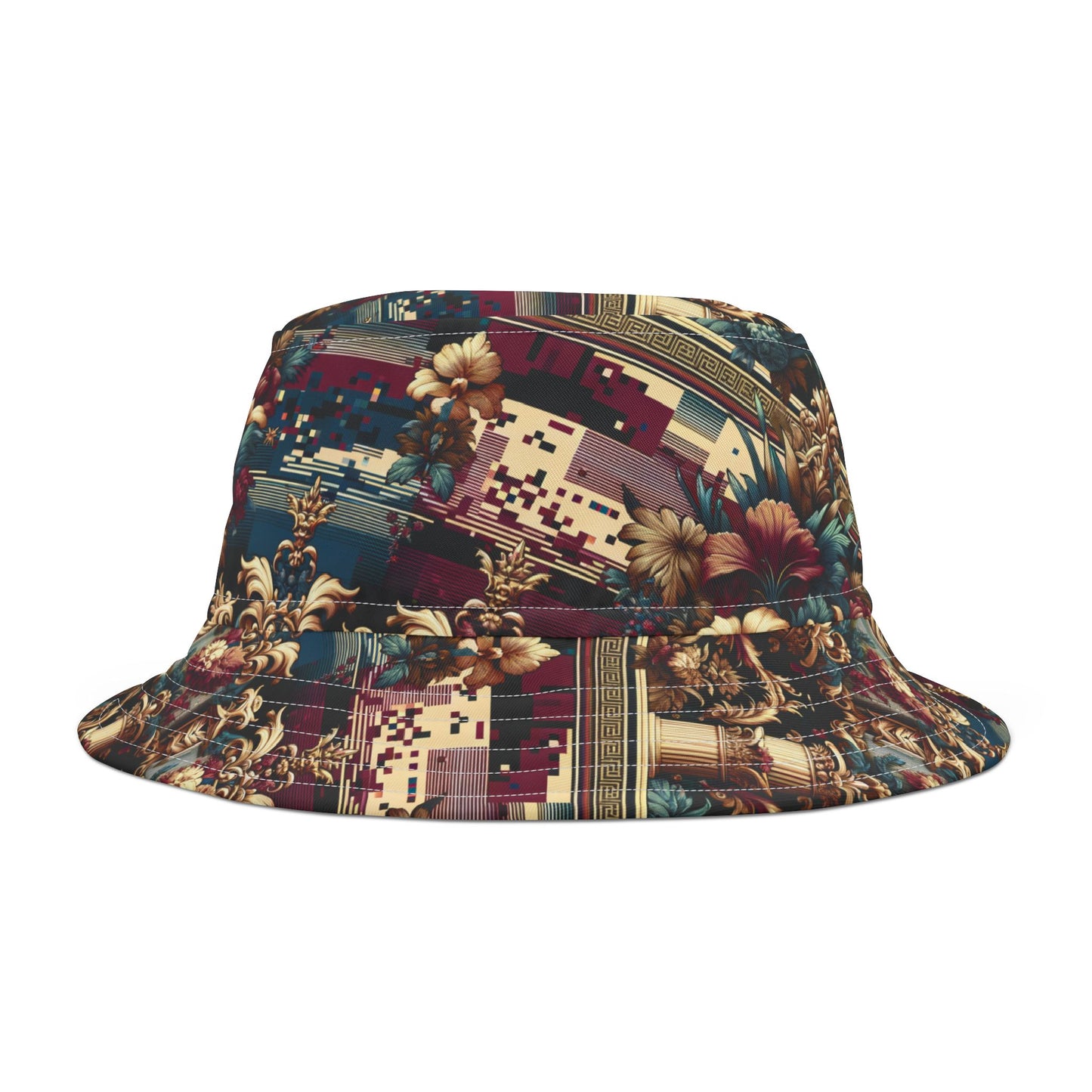 Digital Renaissance Modern Baroque Fusion Bucket Hat - 8404 Design-58