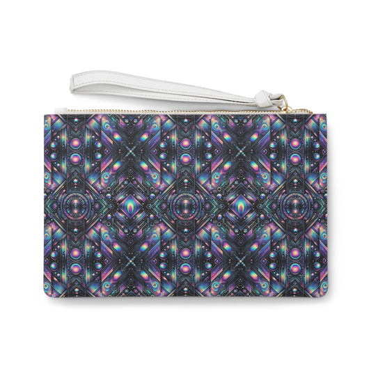 Galactic Hues Tech-Forward Cosmic Fusion Clutch Bag - 8404 Design-58