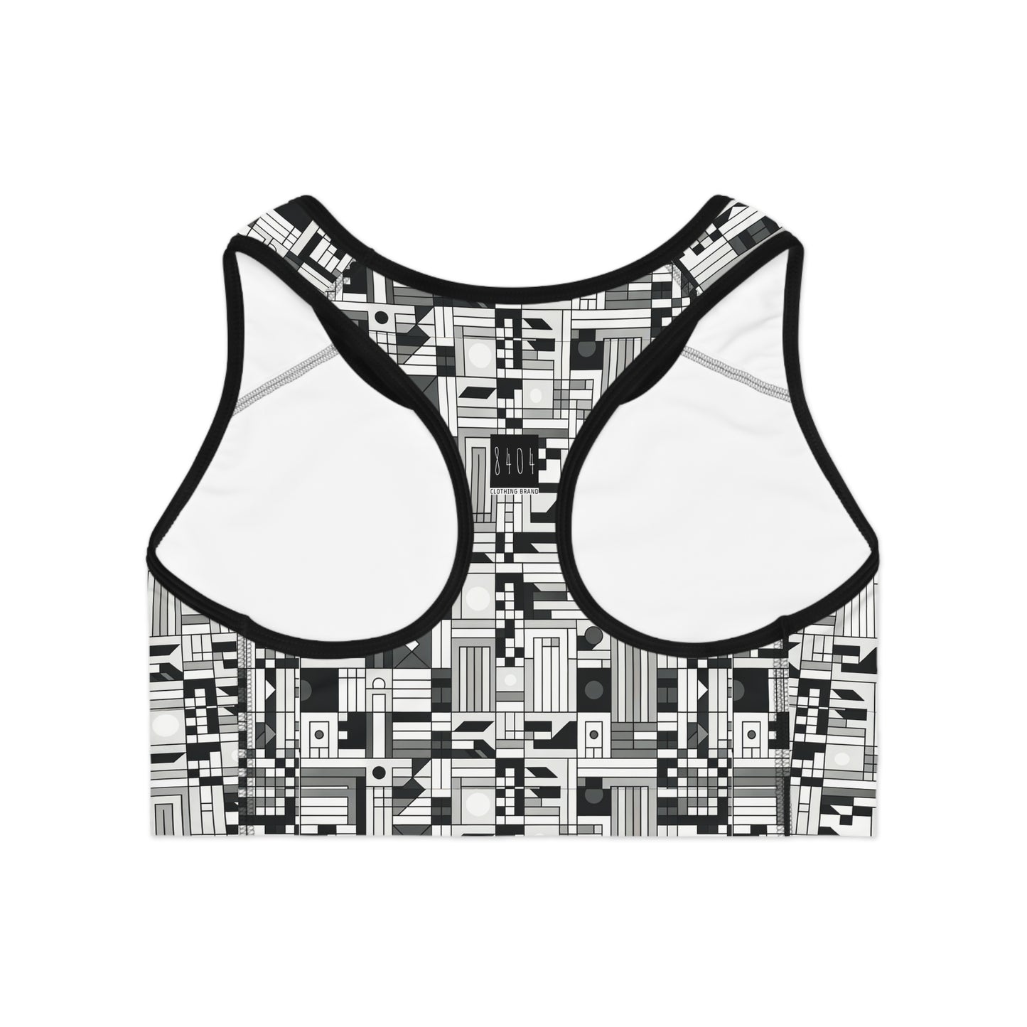 Digital Minimalism Minimalist Tech Sports Bra - 8404 Design-43