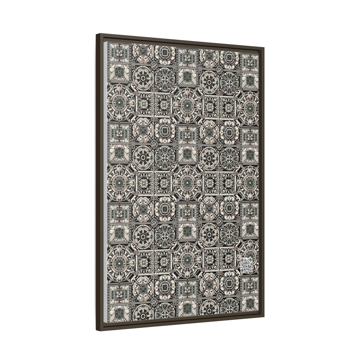 Cyber Garden Party Tech Garden Extravaganza Matte Canvas, Framed (multi-Color) - 8404 Design-45 A