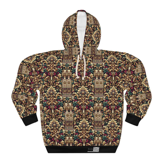 Digital Renaissance Modern Baroque Fusion Pullover Hoodie - 8404 Design-57