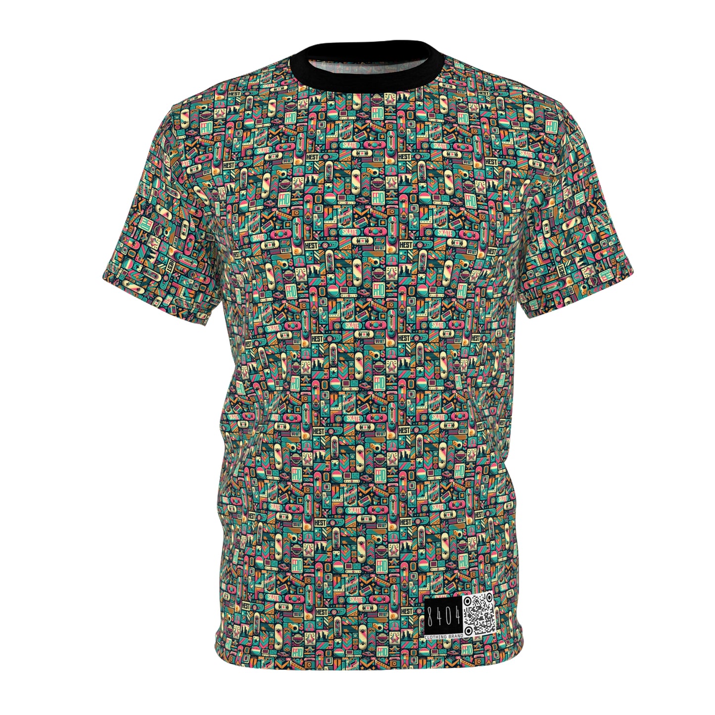 Skate Culture Revival Urban Retro Cool Unisex Cut & Sew Tee - 8404 Design-61