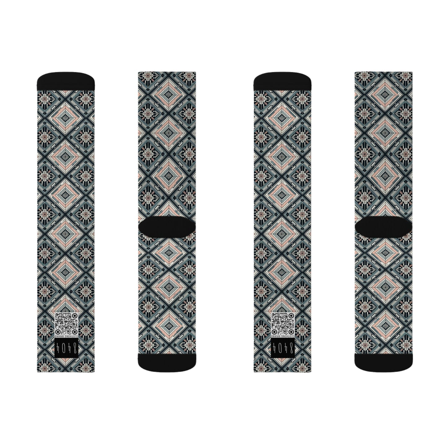 Tech Minimalism Minimalist Tech Sublimation Socks - 8404 Design-60