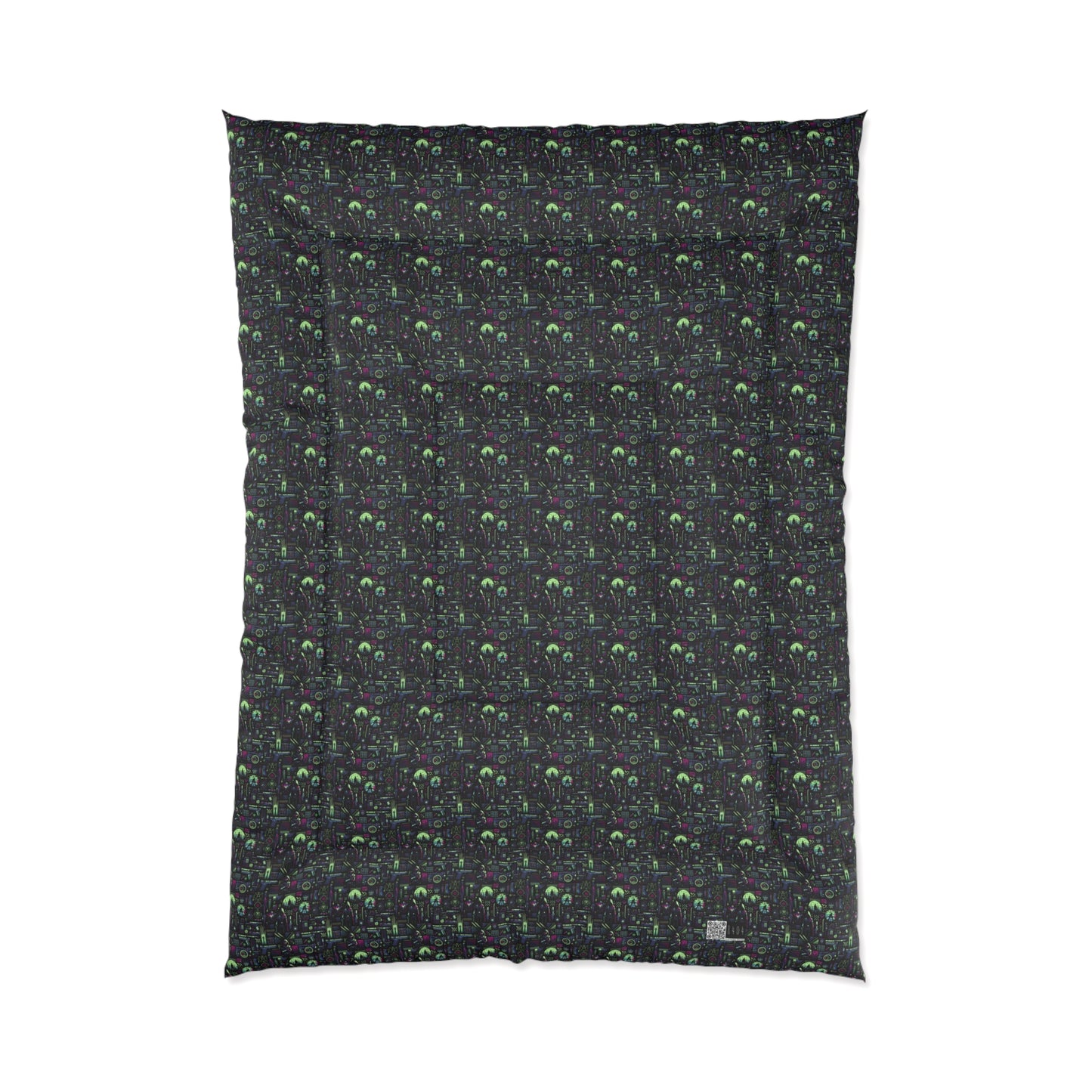 Tech Noir Futuristic Cyberpunk Comforter - 8404 Design-63