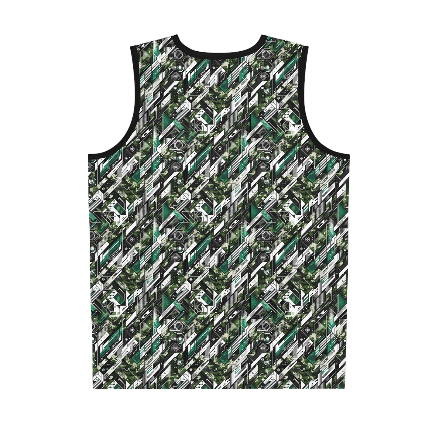 Tech Camo Fusion Tech-Forward Streetwear With a Futuristic Edge Basketball Jersey - 8404 Design-63
