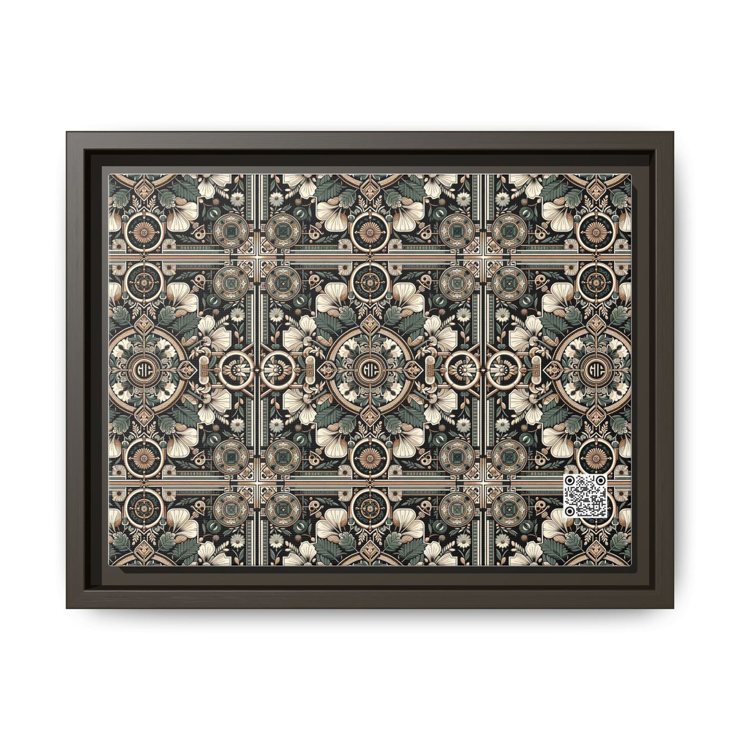 Cyber Garden Party Tech Garden Extravaganza Matte Canvas, Framed (multi-Color) - 8404 Design-66 A