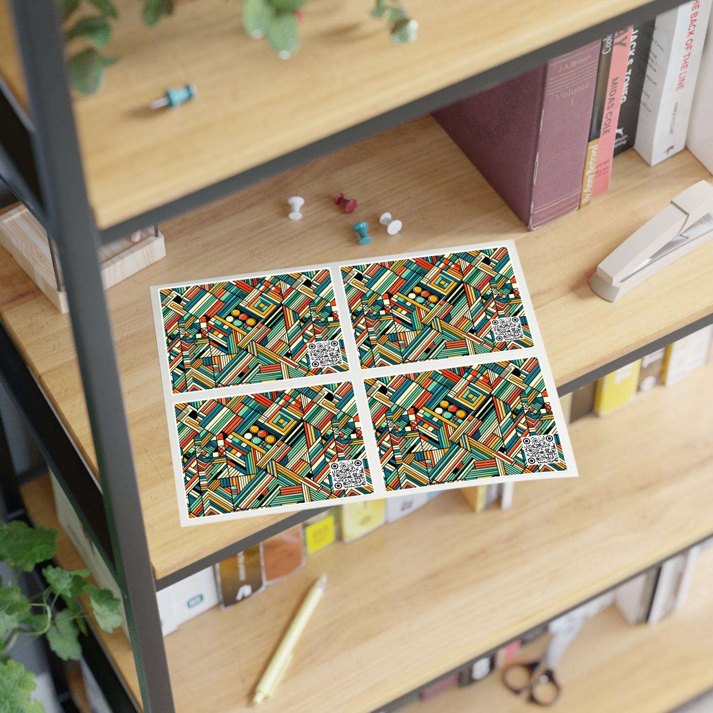 Abstract Graphic Art Modern Artistic Expression Sticker Sheets - 8404 Design-67