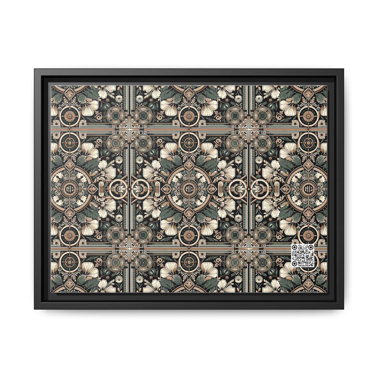 Cyber Garden Party Tech Garden Extravaganza Matte Canvas, Framed (multi-Color) - 8404 Design-66 A