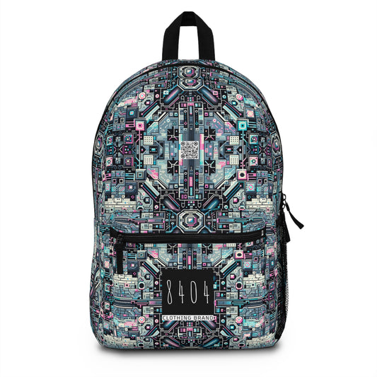Digital Renaissance Tech-Forward Maximalism Backpack - 8404 Design-44