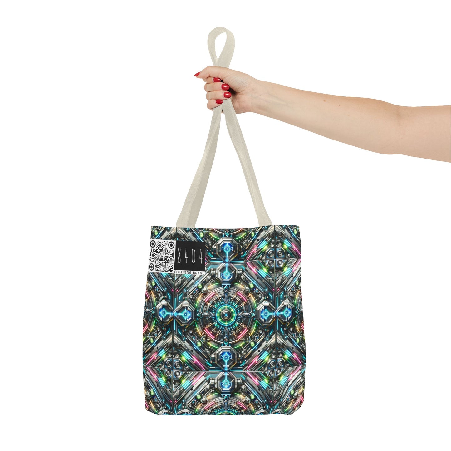 Tech-Infused Futurism Futuristic Tech Tote Bag - 8404 Design-53