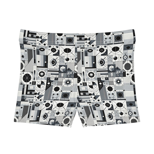 Digital Minimalism Minimalist Tech Women's Shorts - 8404 Design-65