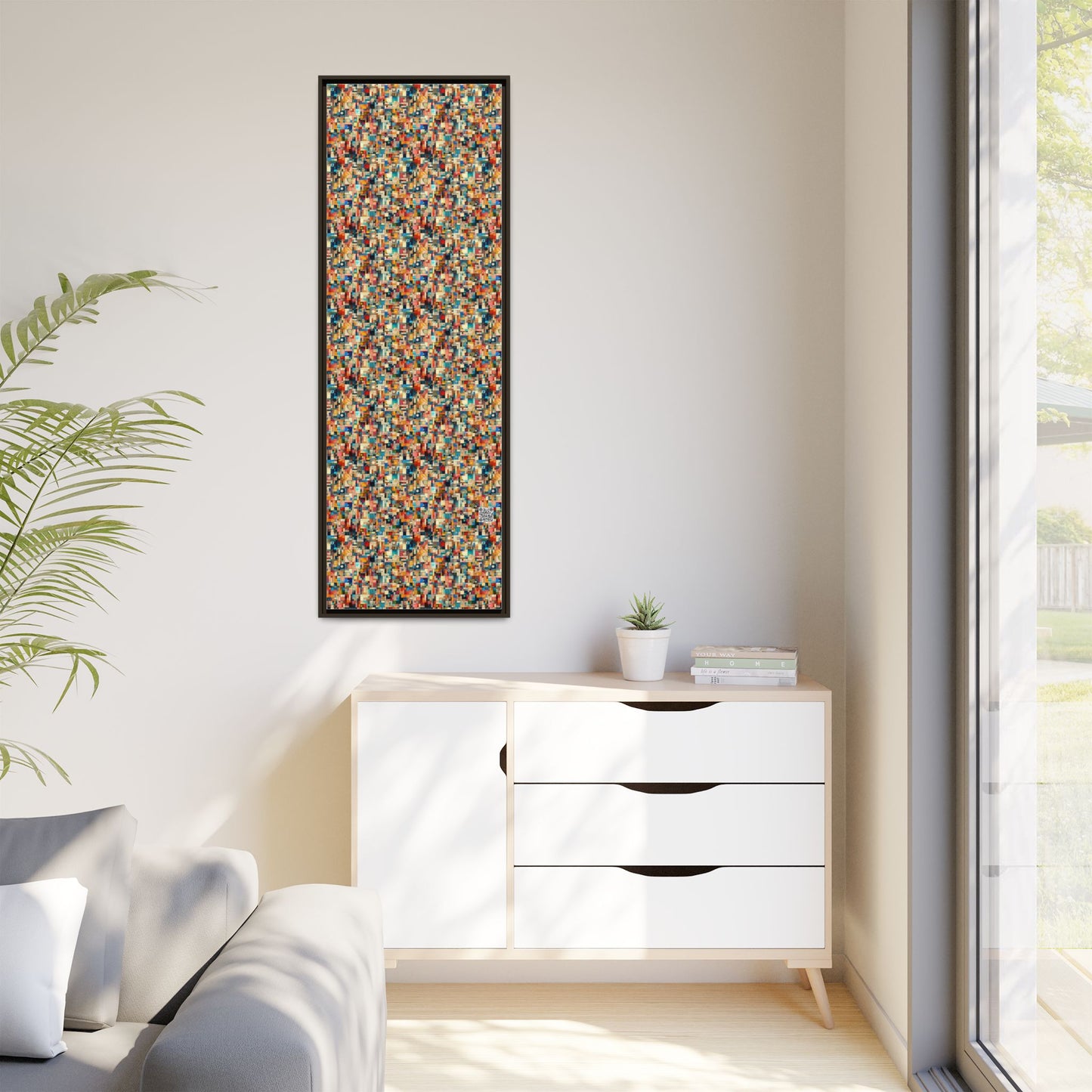 Digital Artistic Expression Artistic Streetwear Matte Canvas, Framed (multi-Color) - 8404 Design-46 B