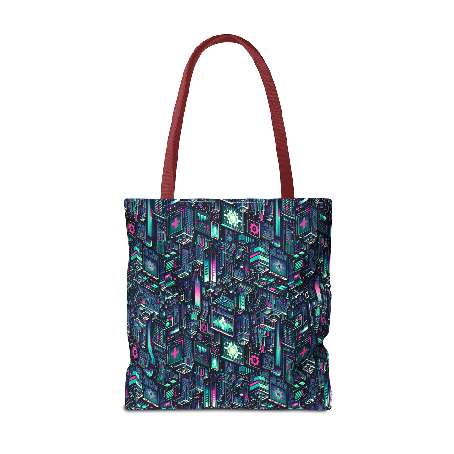 Digital Rebellion Tech-Inspired Streetwear Tote Bag - 8404 Design-58