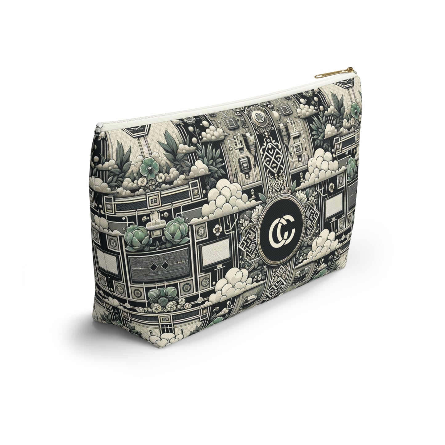 Cyber Garden Party Tech Garden Extravaganza Accessory Pouch W T-Bottom - 8404 Design-54