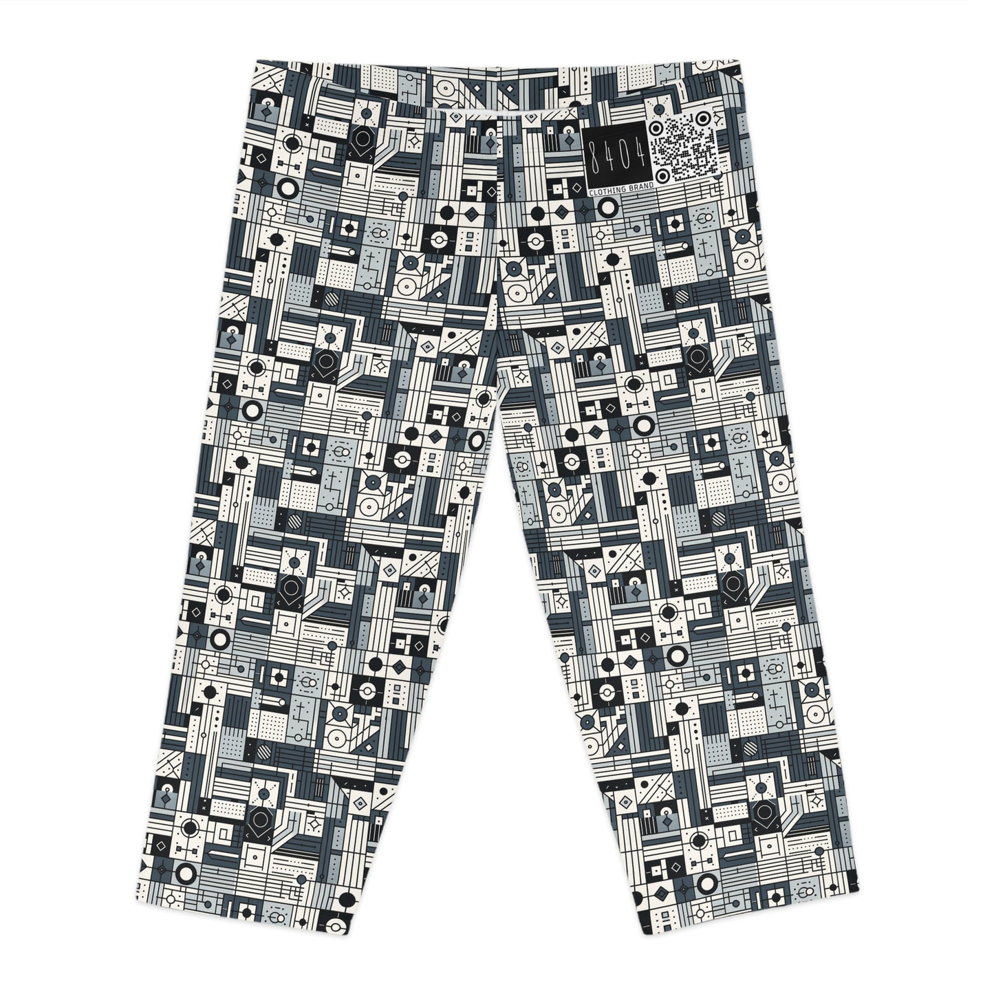 Digital Minimalism Minimalist Tech Women's Capri Leggings - 8404 Design-49