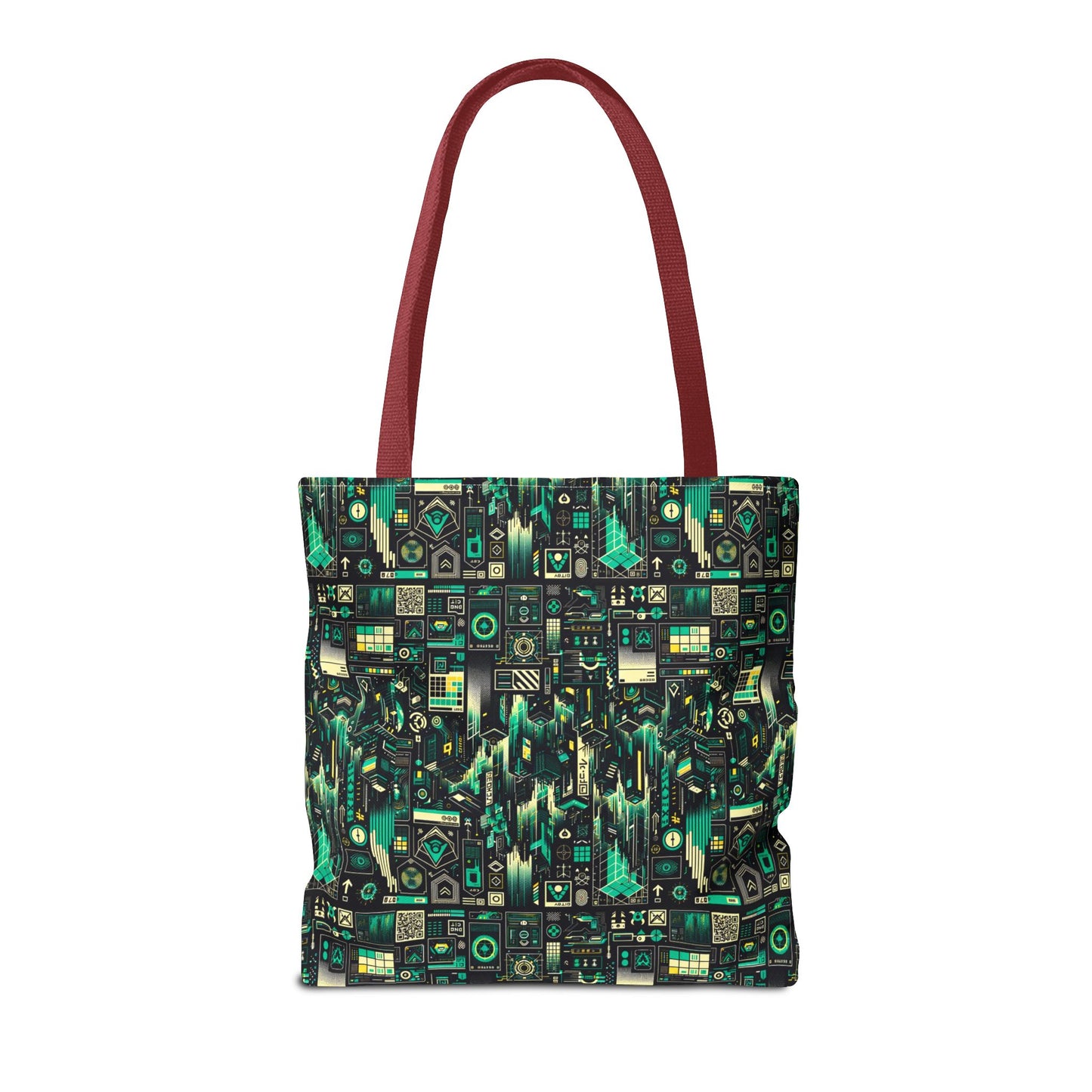 Digital Dystopia Tech Noir Tote Bag - 8404 Design-63