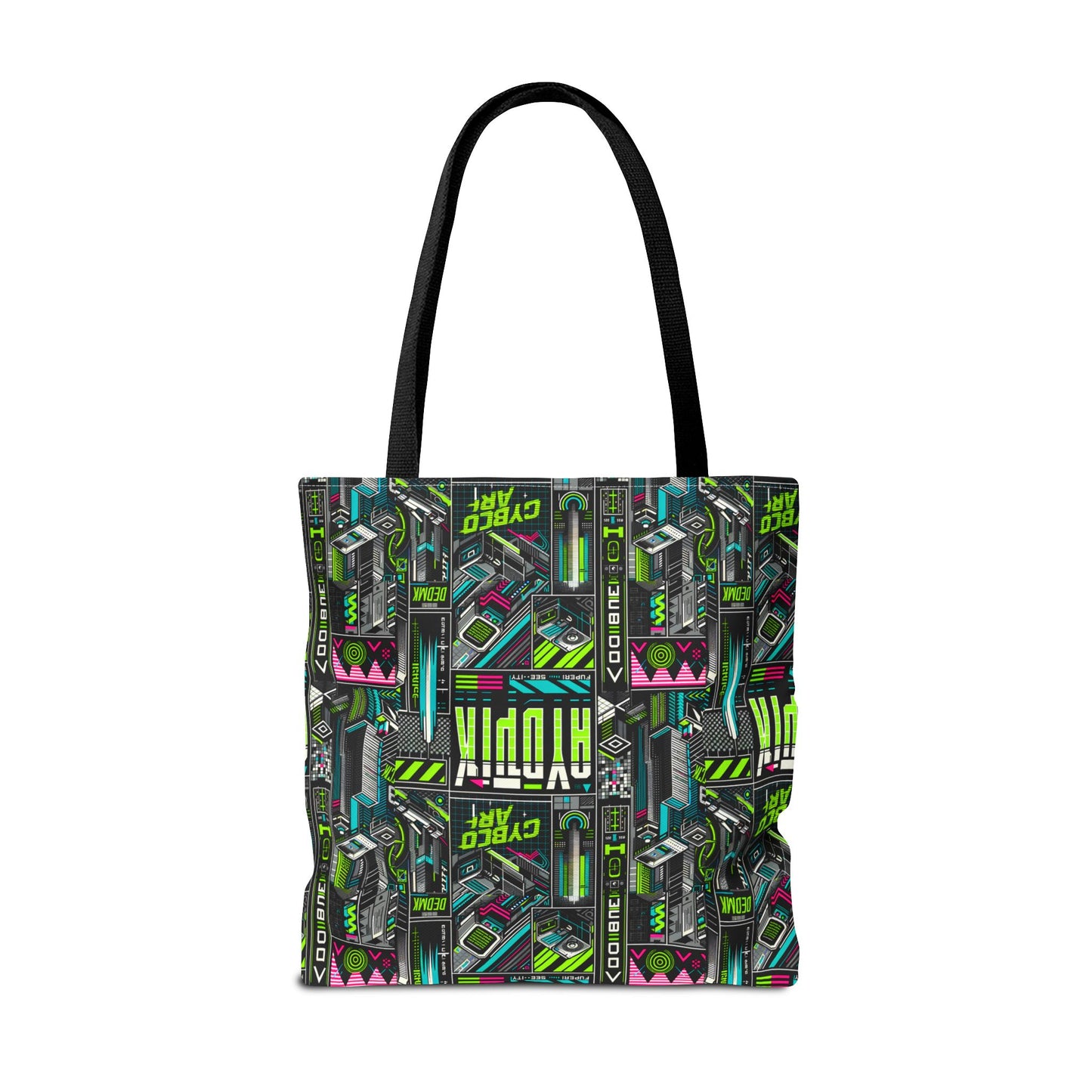 Tech-Forward Graphics Tech-Inspired Streetwear Tote Bag - 8404 Design-46