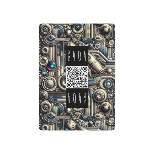 Retro Futurism Revival Vintage Futurism Poker Playing Cards - 8404 Design-60 B