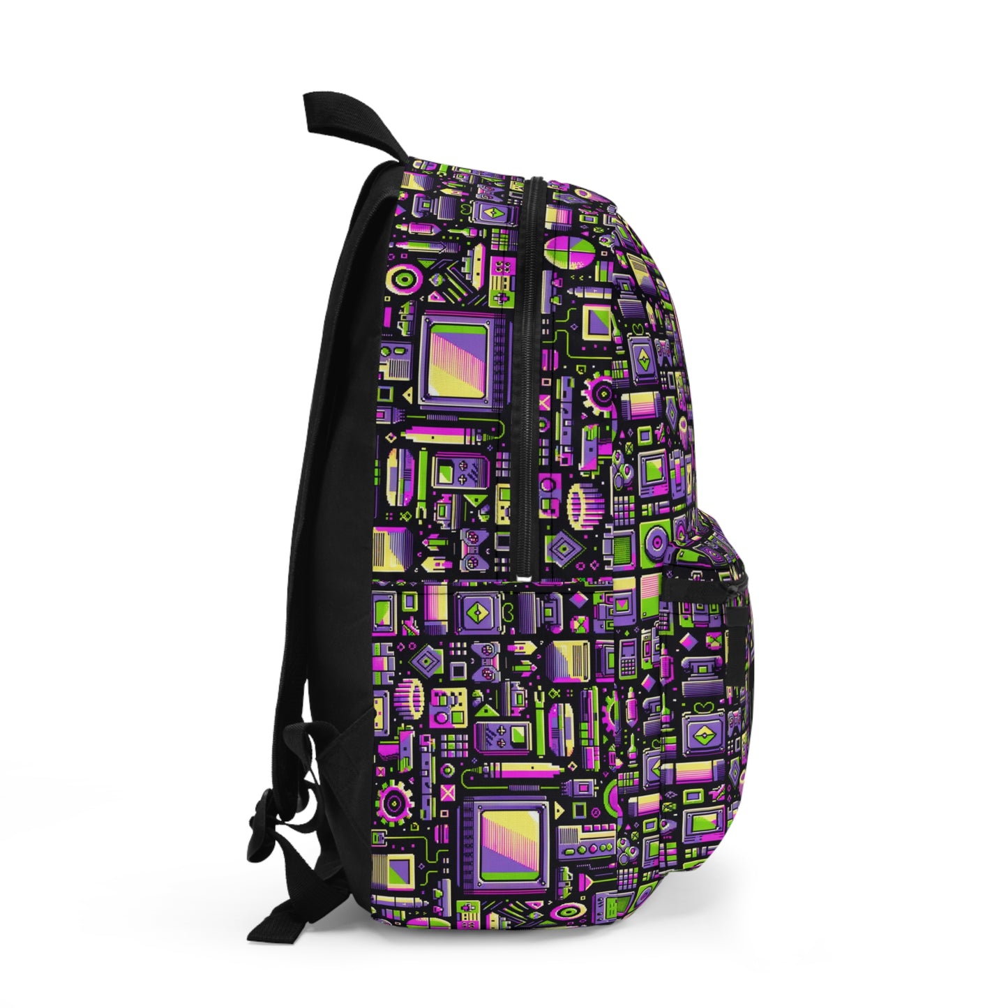 Digital Nostalgia Remix Modern Vintage Fusion Backpack - 8404 Design-67