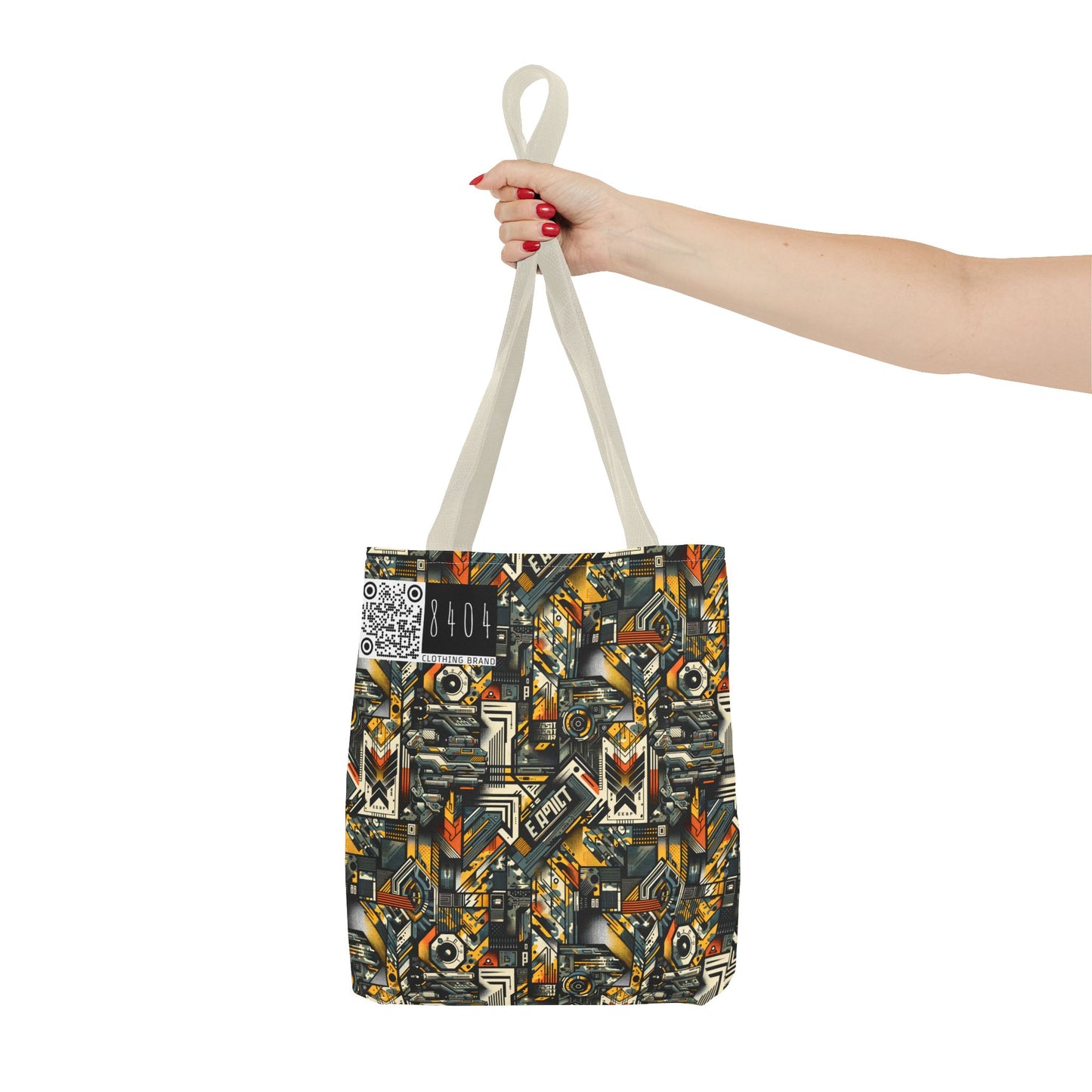 Digital Punk Futuristic Grunge Tote Bag - 8404 Design-49