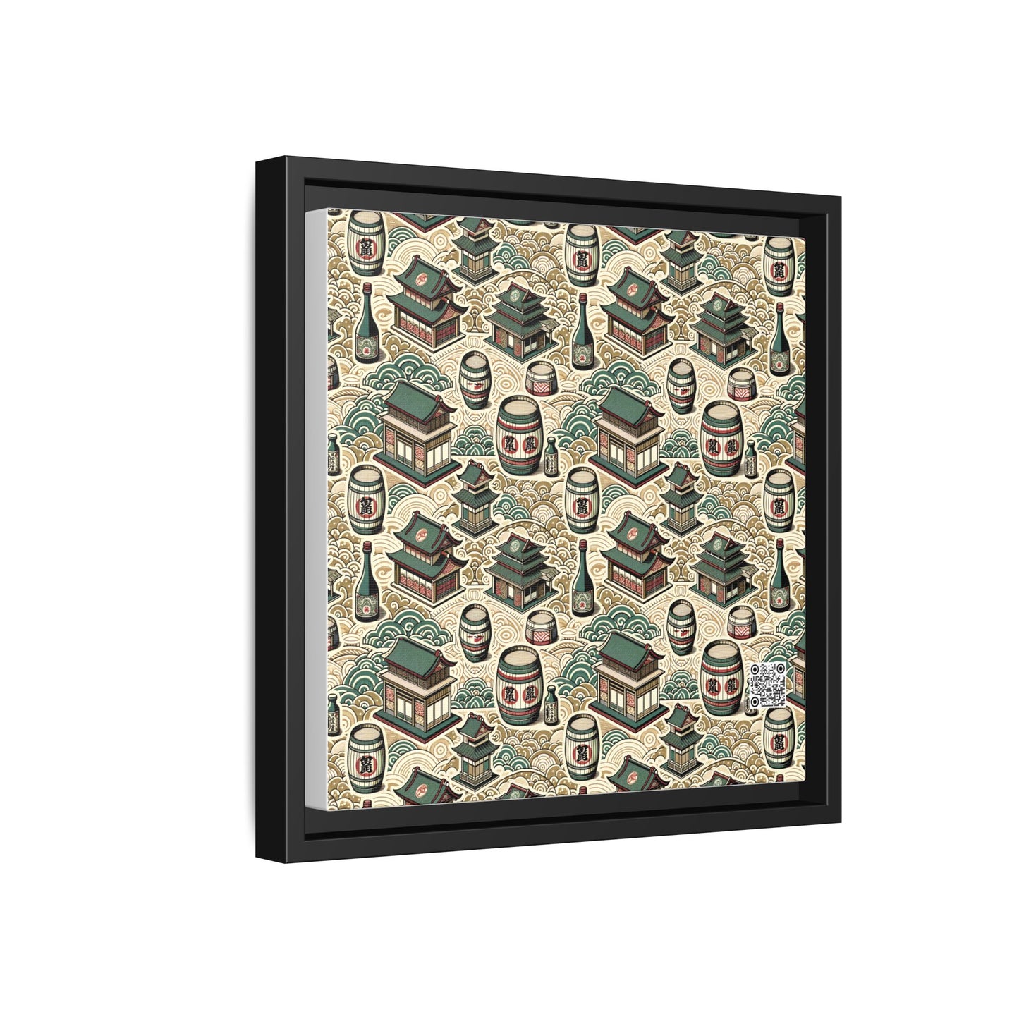 Cultural Artisanal Fusion Contemporary Cultural Elegance Matte Canvas, Framed (multi-Color) - 8404 Design-68 B