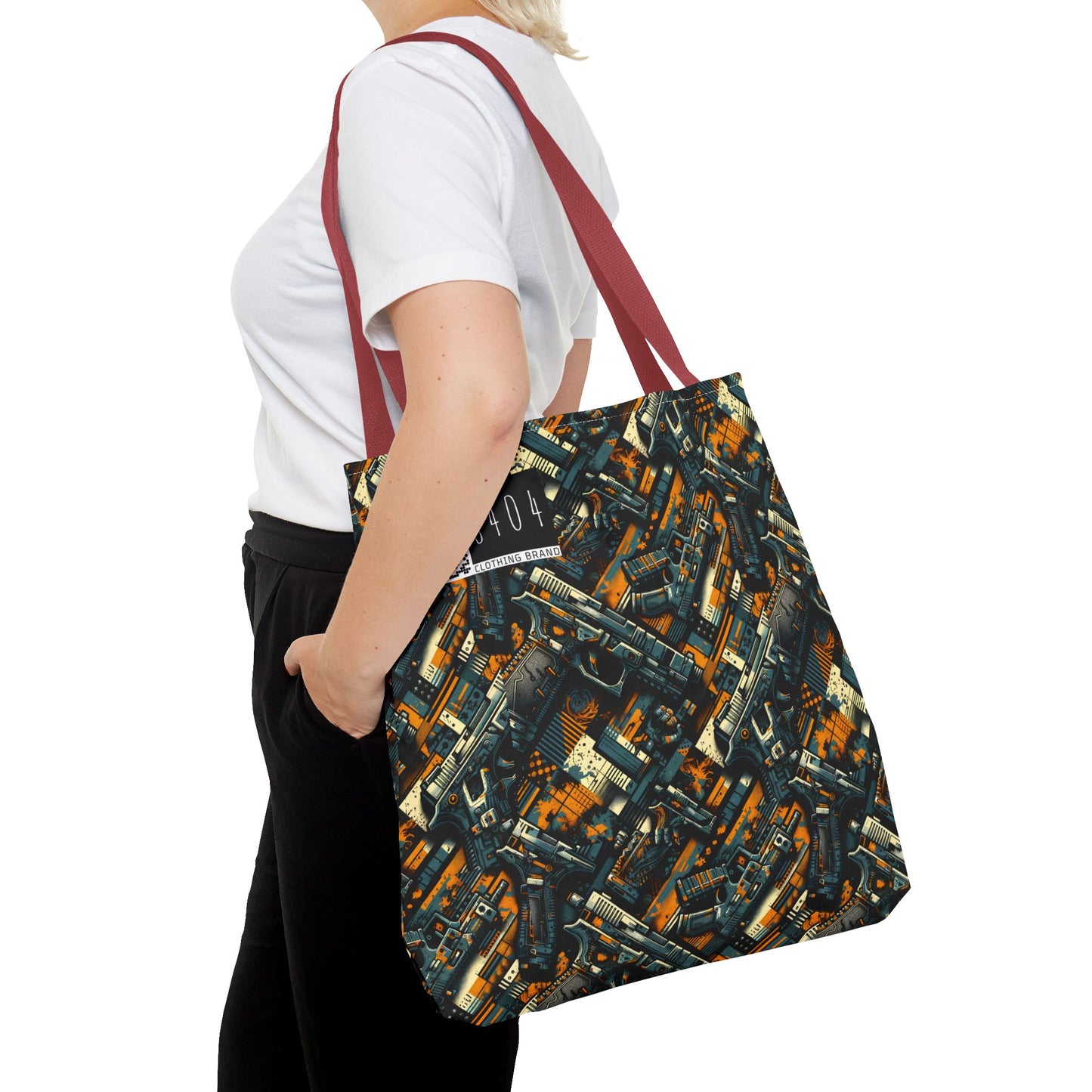 Digital Punk Futuristic Grunge Tote Bag - 8404 Design-47