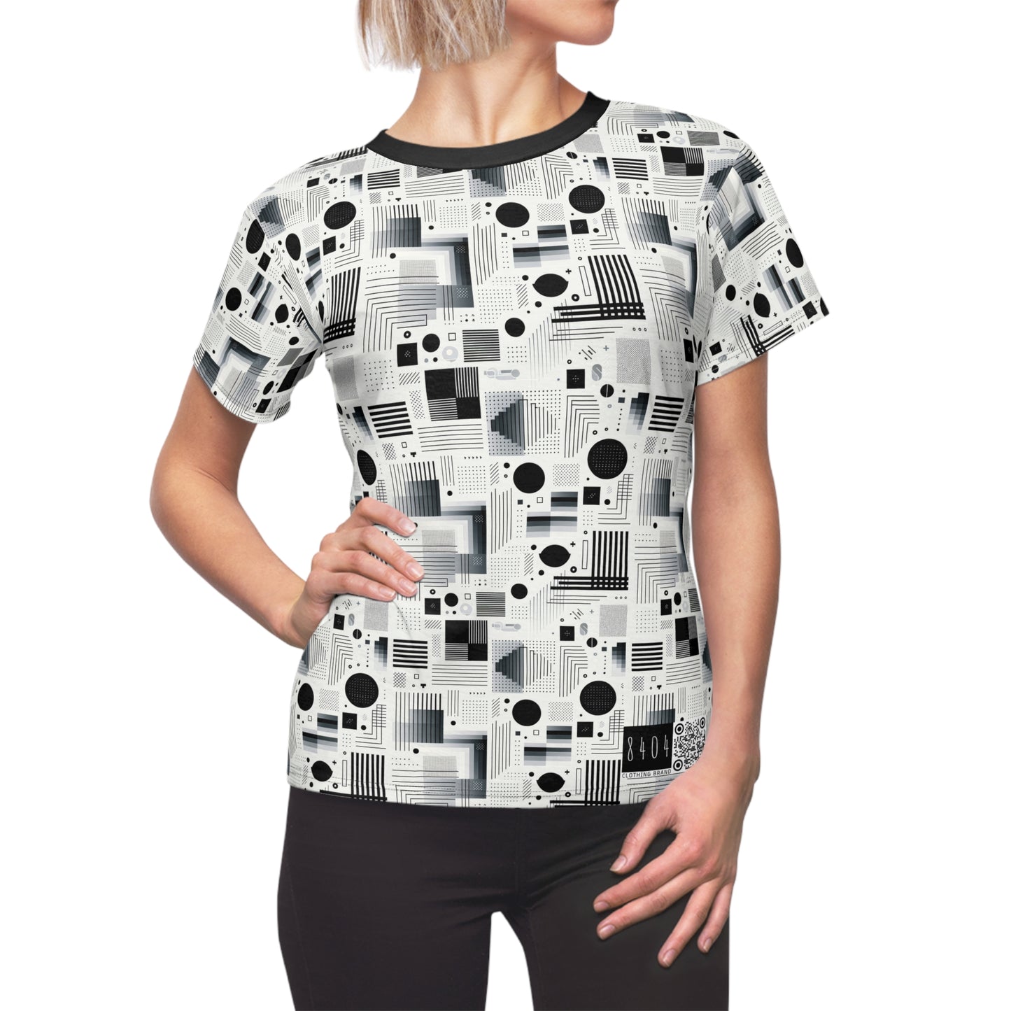 Digital Minimalism Minimalist Tech Women's Cut & Sew Tee - 8404 Design-60