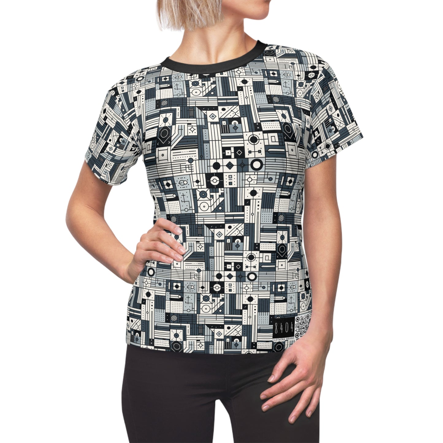 Digital Minimalism Minimalist Tech Women's Cut & Sew Tee - 8404 Design-49
