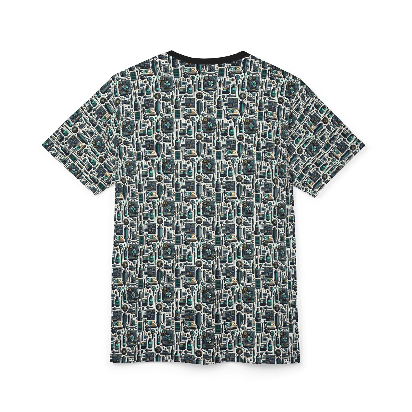 Tech Utility Fusion Modern Tech Streetwear Unisex Cut & Sew Tee - 8404 Design-53