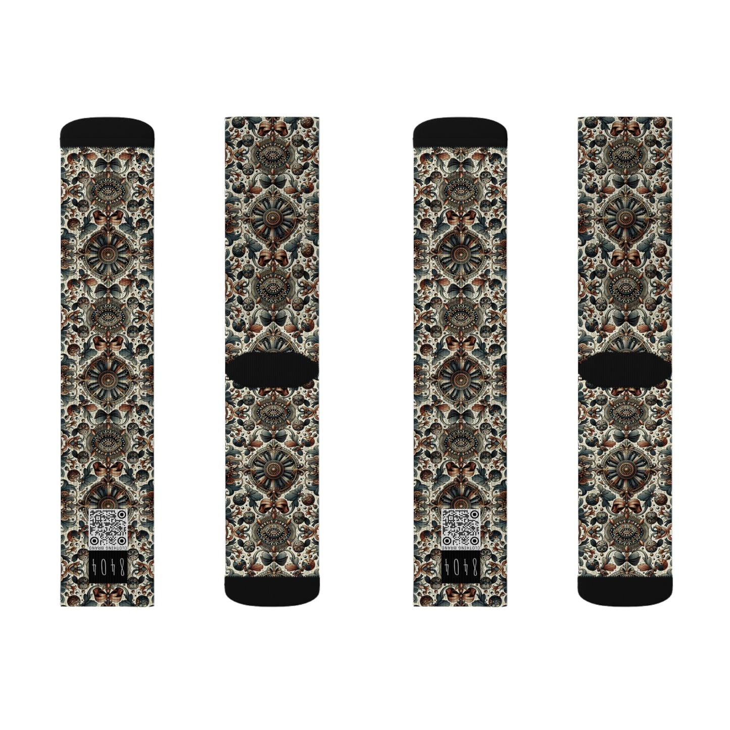 Neo-Dandyism Modern Dandy Streetwear Sublimation Socks - 8404 Design-51