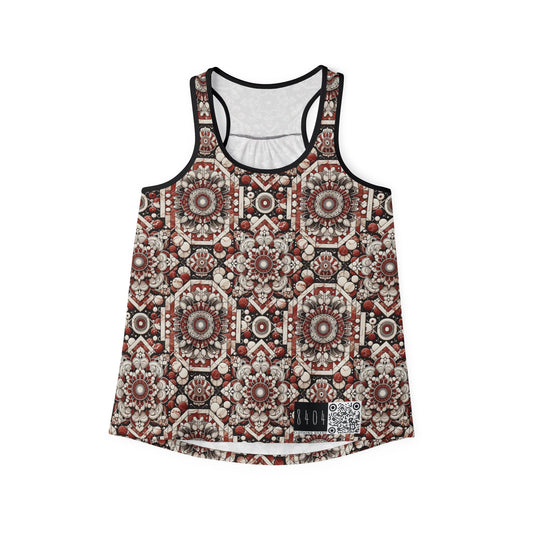 Neo Jomon Sculptural Aesthetics Artisanal Streetwear Women's Tank Top - 8404 Design-55