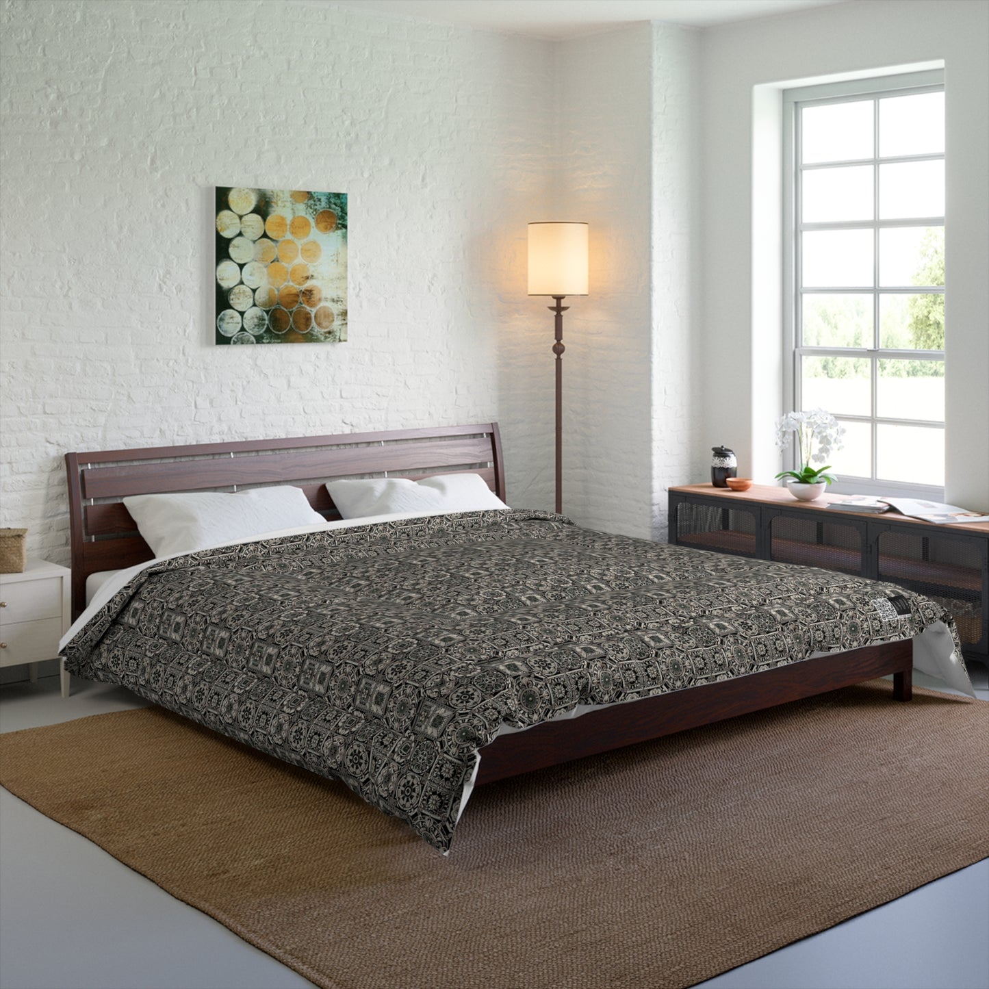 Cyber Garden Party Tech Garden Extravaganza Comforter - 8404 Design-45
