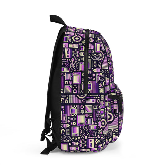 Digital Nostalgia Remix Modern Vintage Fusion Backpack - 8404 Design-54
