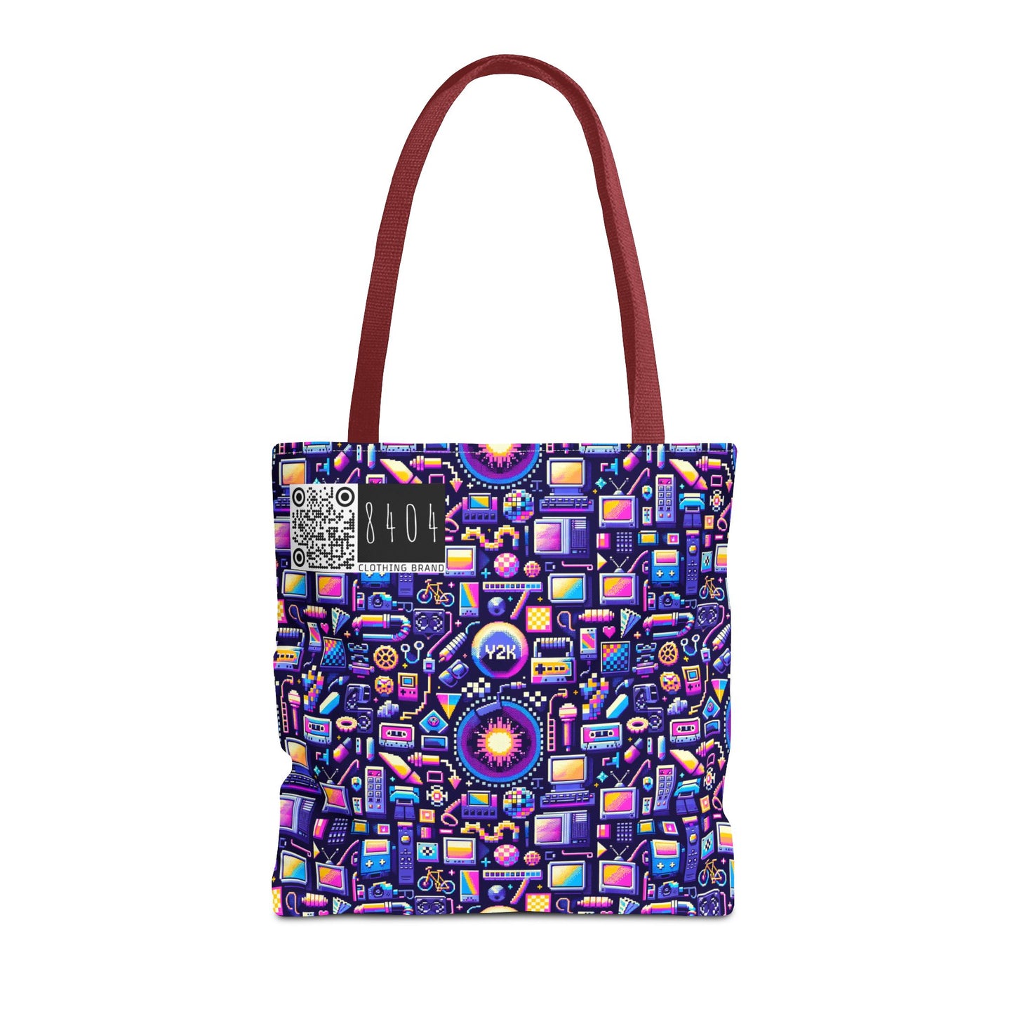 Digital Nostalgia Modern Retro Fusion Tote Bag - 8404 Design-64