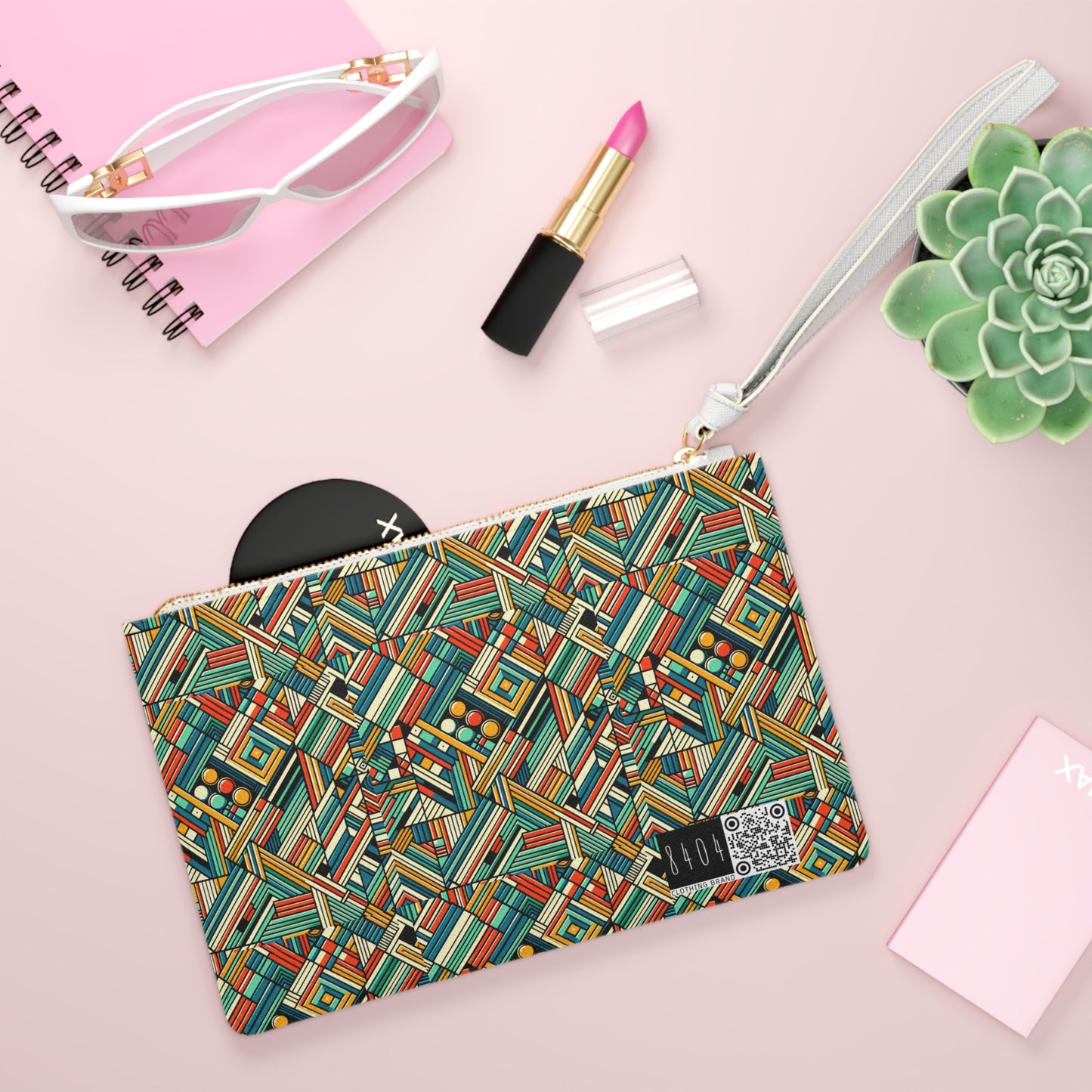 Abstract Graphic Art Modern Artistic Expression Clutch Bag - 8404 Design-67