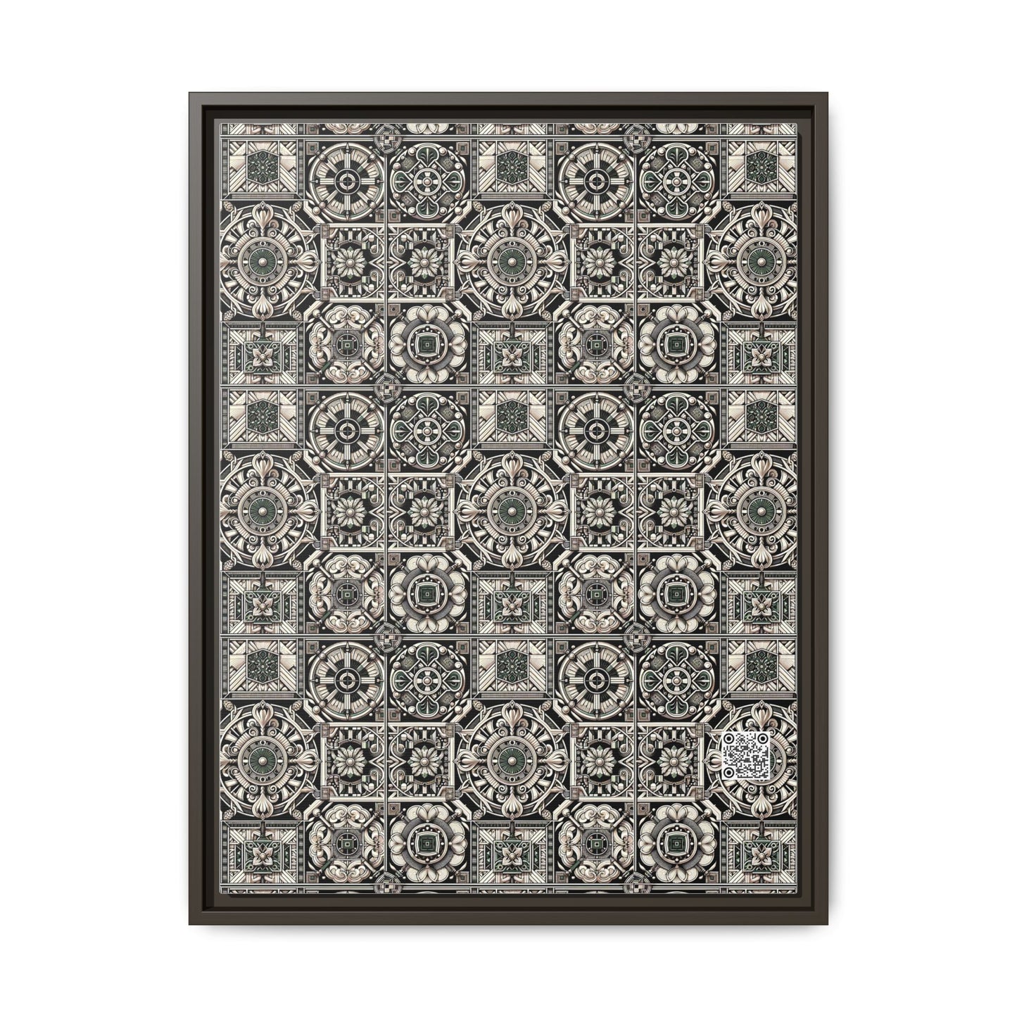 Cyber Garden Party Tech Garden Extravaganza Matte Canvas, Framed (multi-Color) - 8404 Design-45 A