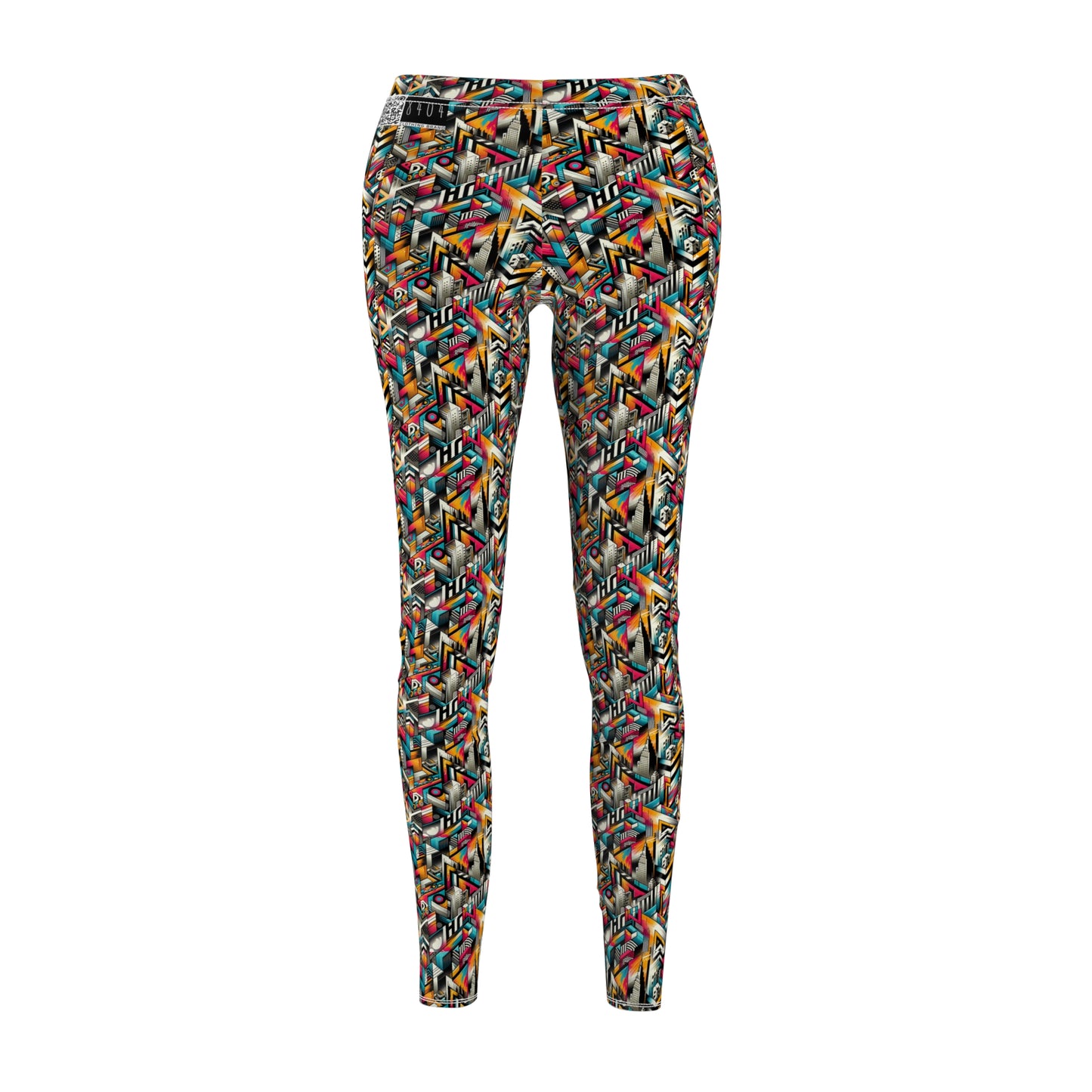 Graffiti Revival Urban Street Art Women's Cut & Sew Casual Leggings - 8404 Design-62