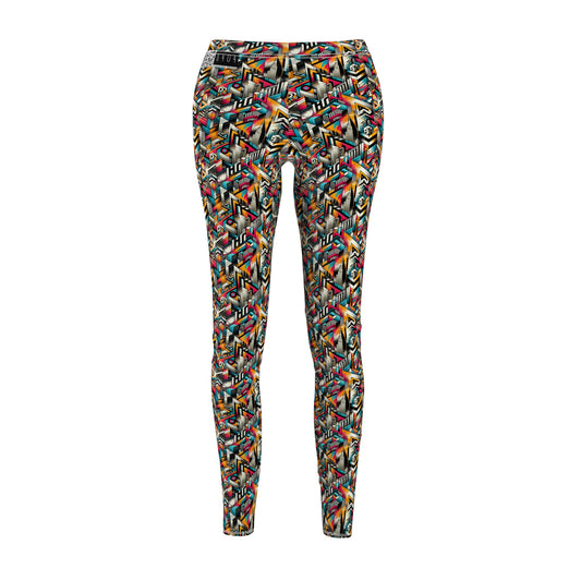 Graffiti Revival Urban Street Art Women's Cut & Sew Casual Leggings - 8404 Design-62