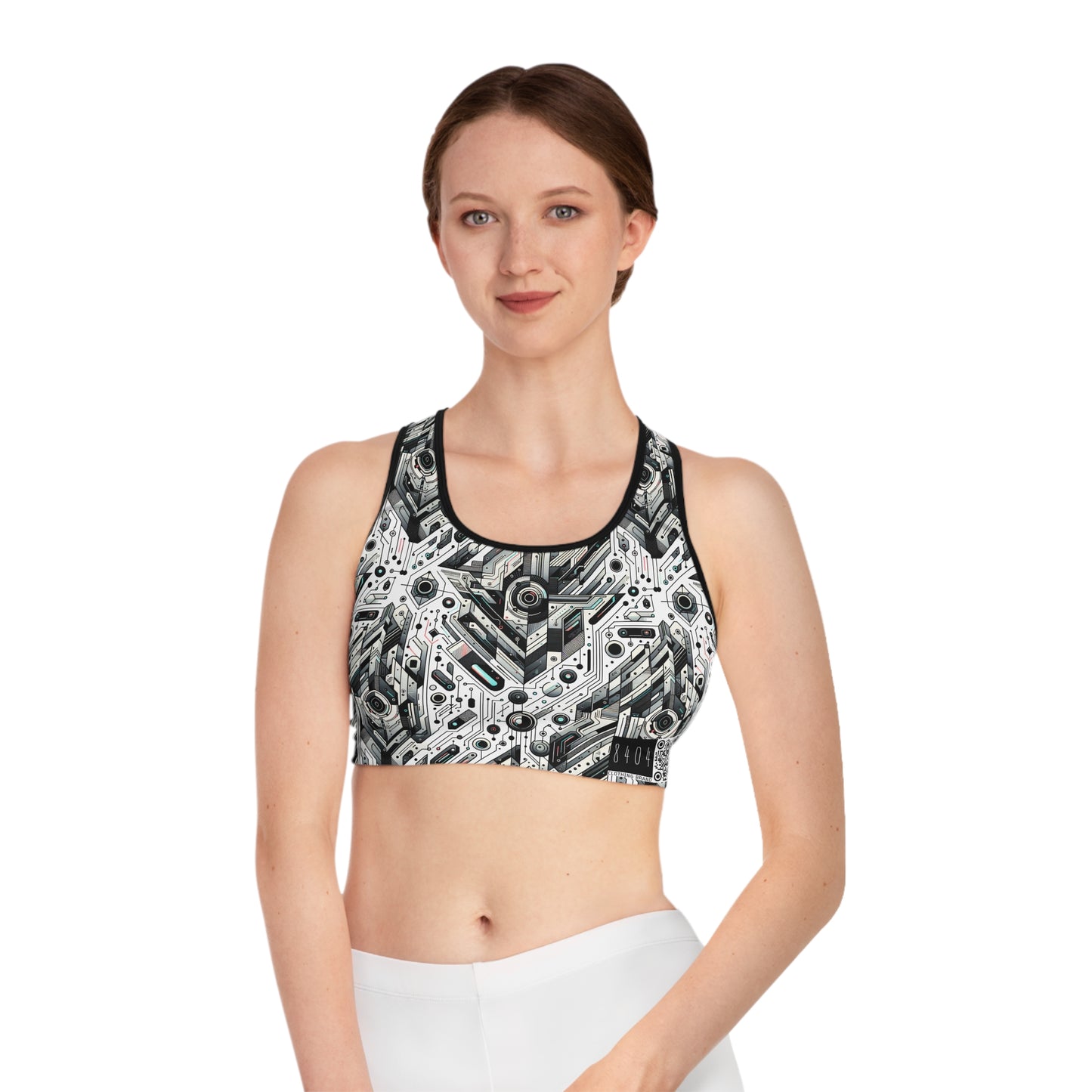 Tech-Infused Streetwear Tech-Forward Minimalism Sports Bra - 8404 Design-51