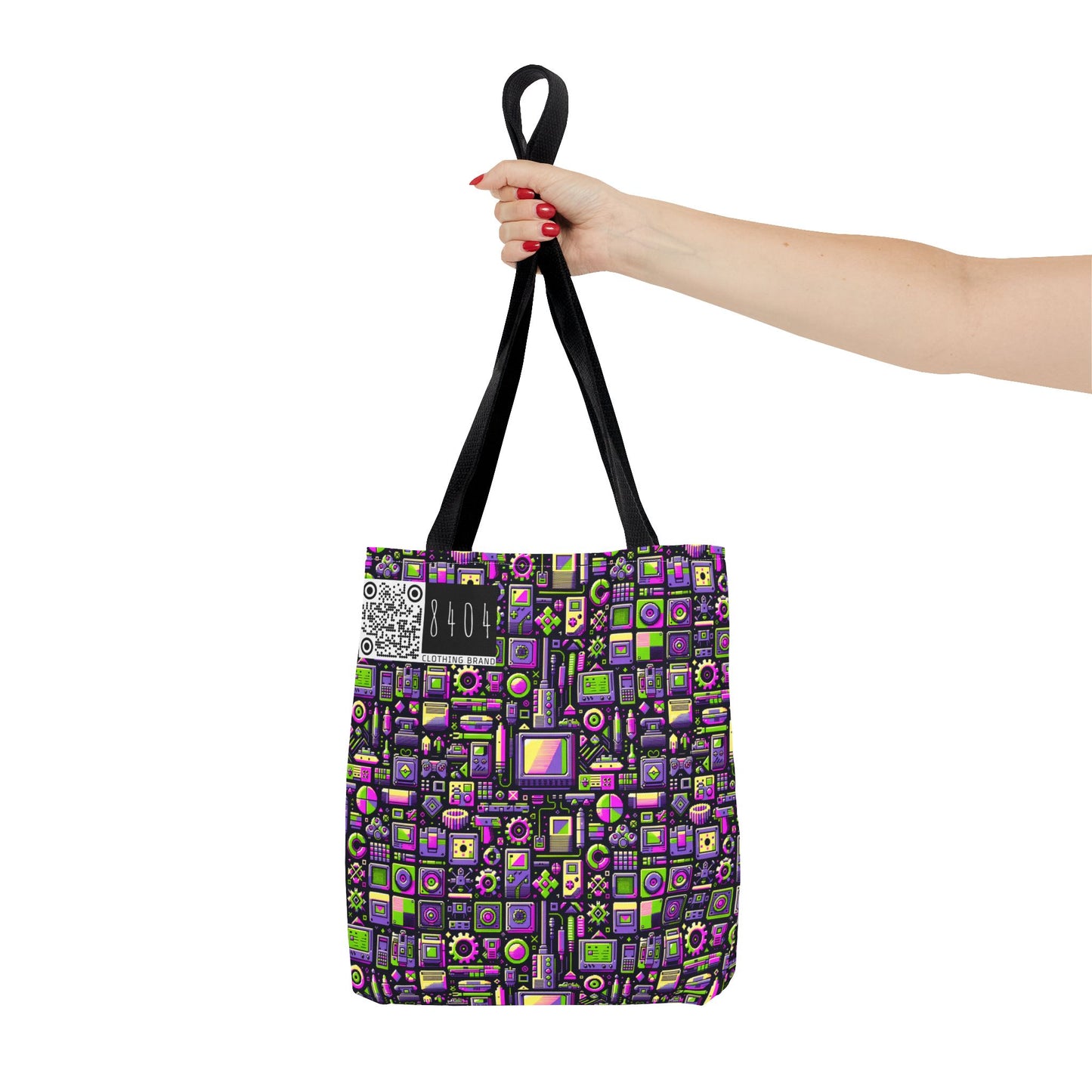 Digital Nostalgia Remix Modern Vintage Fusion Tote Bag - 8404 Design-67