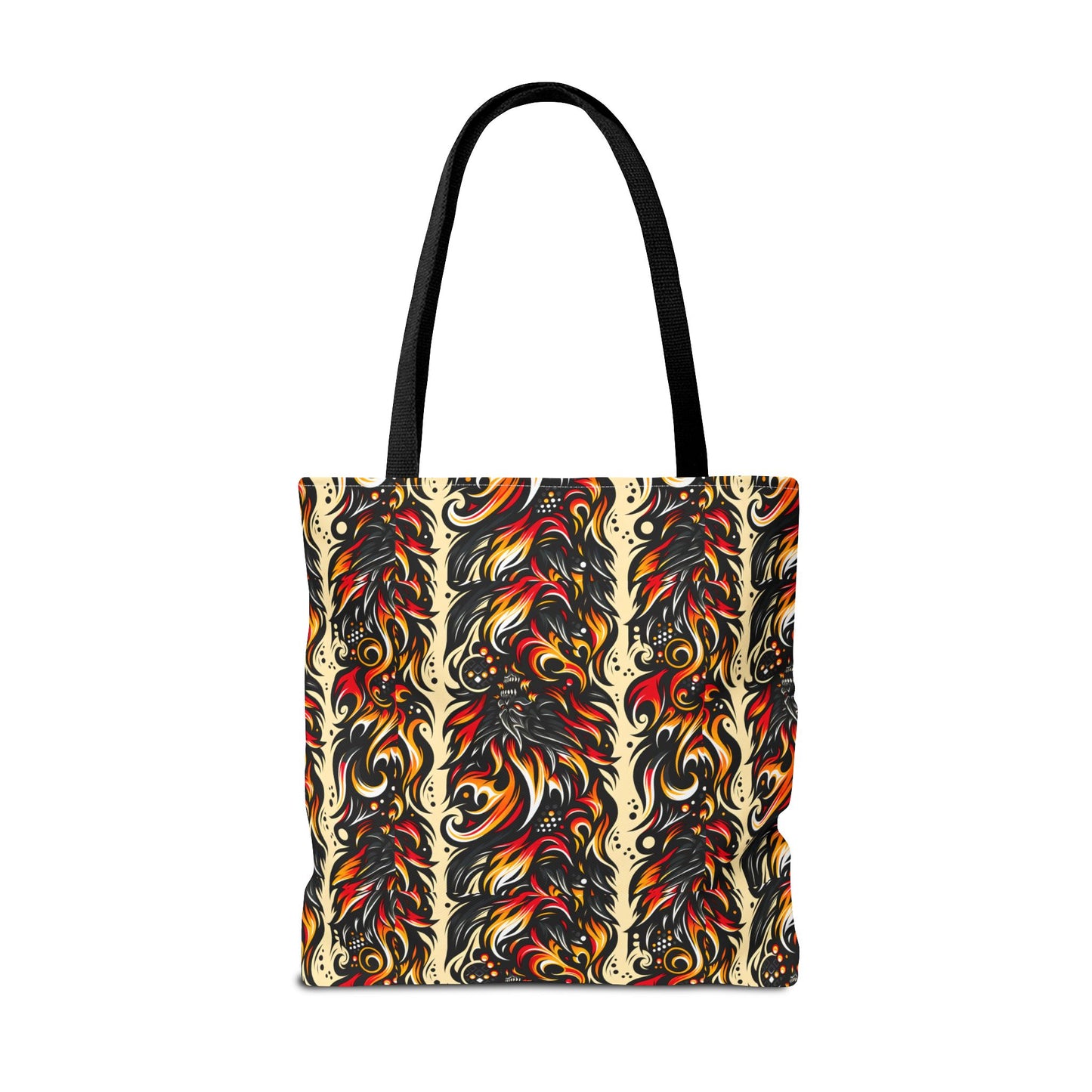 Flame Graphics Maximalist Streetwear Tote Bag - 8404 Design-65