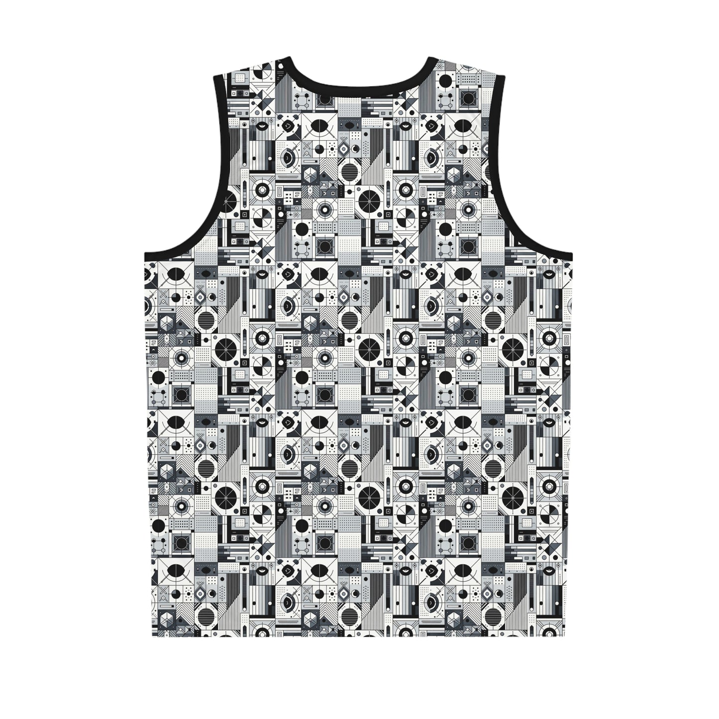 Digital Minimalism Minimalist Tech Basketball Jersey - 8404 Design-65
