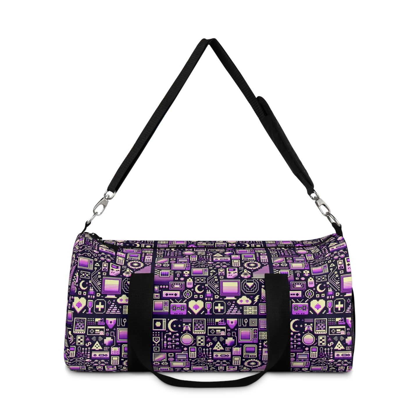 Digital Nostalgia Remix Modern Vintage Fusion Duffel Bag - 8404 Design-54